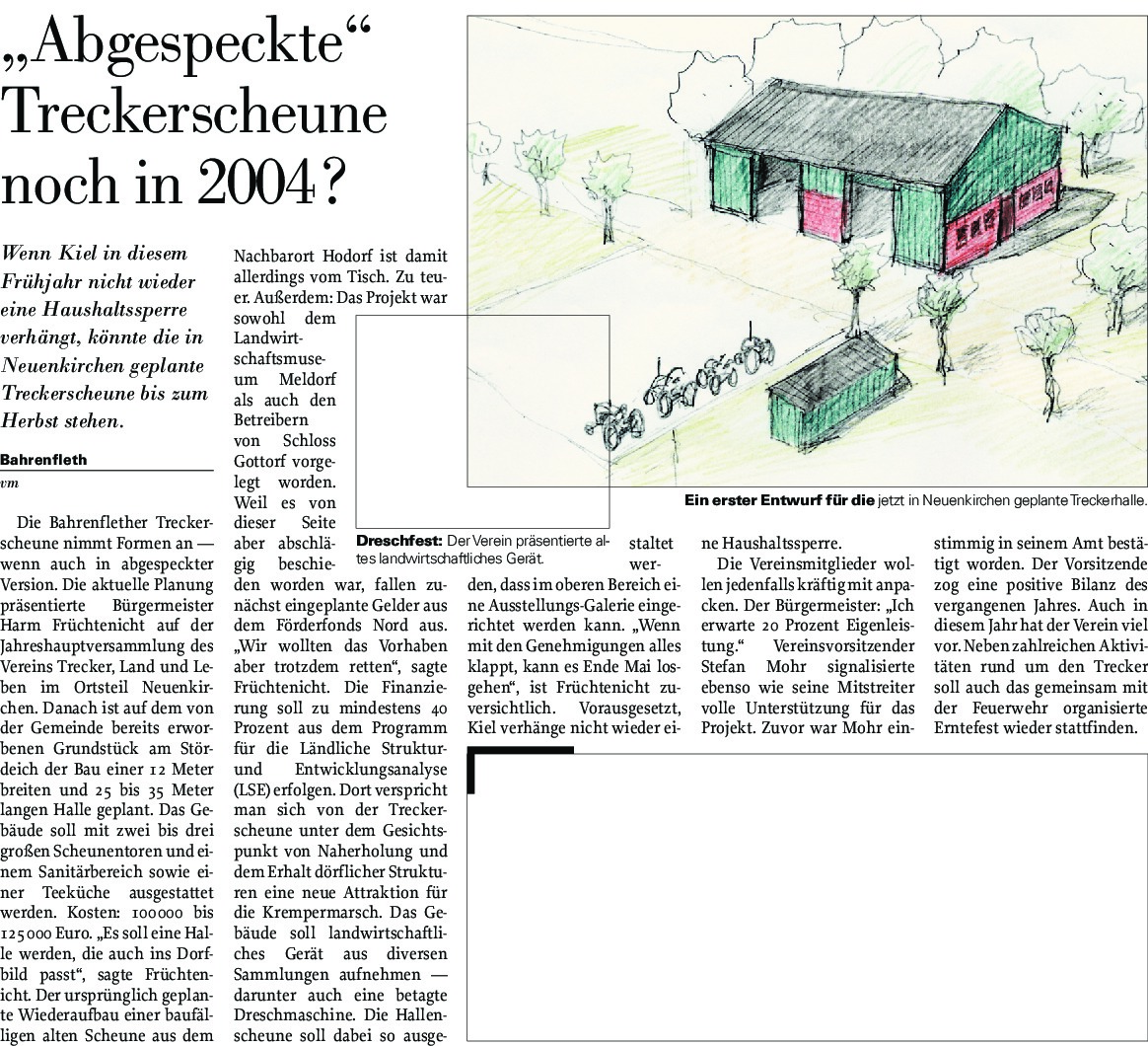 thumbnail of Bau Treckerscheune Bericht 1