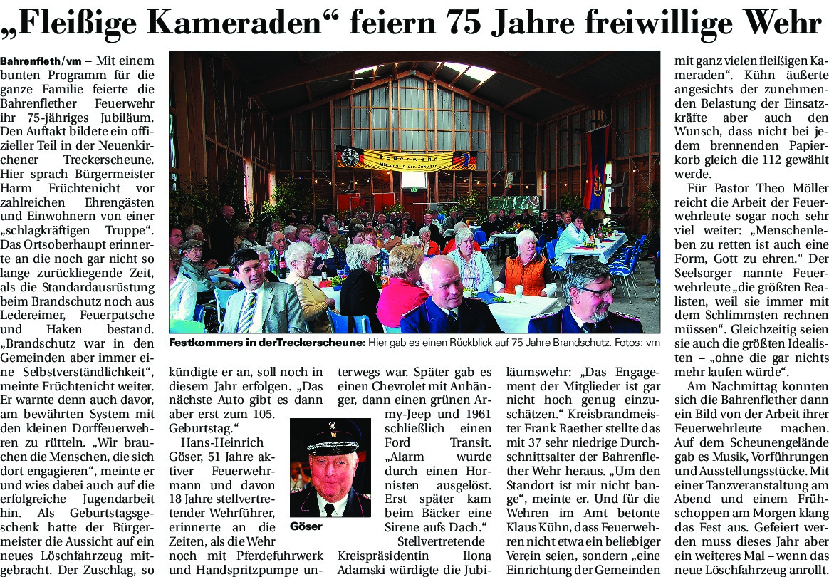 thumbnail of Jubiläum Feuerwehr Bahrenfleth